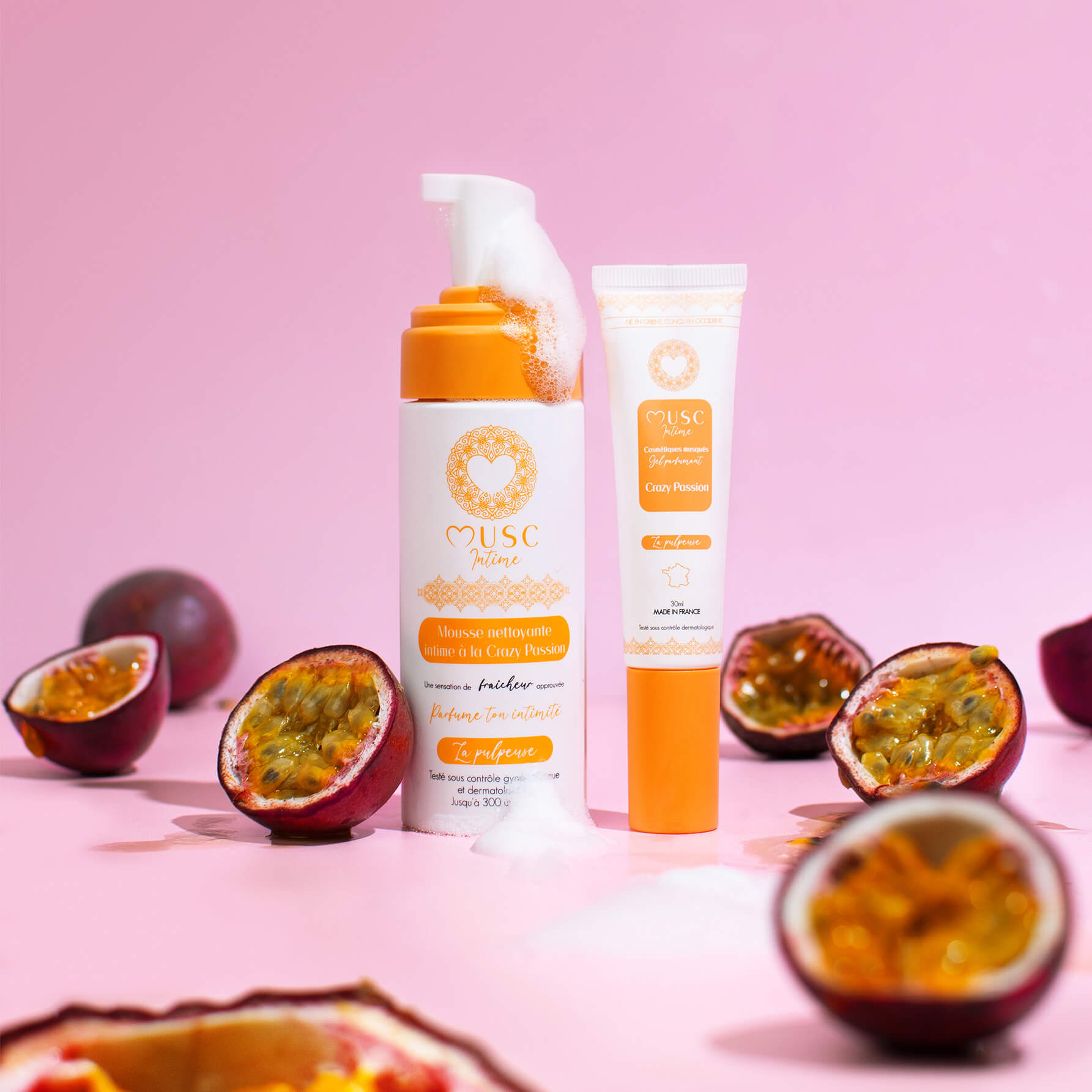 Mousse nettoyante intime à la Crazy Passion - La Pulpeuse (150ml)