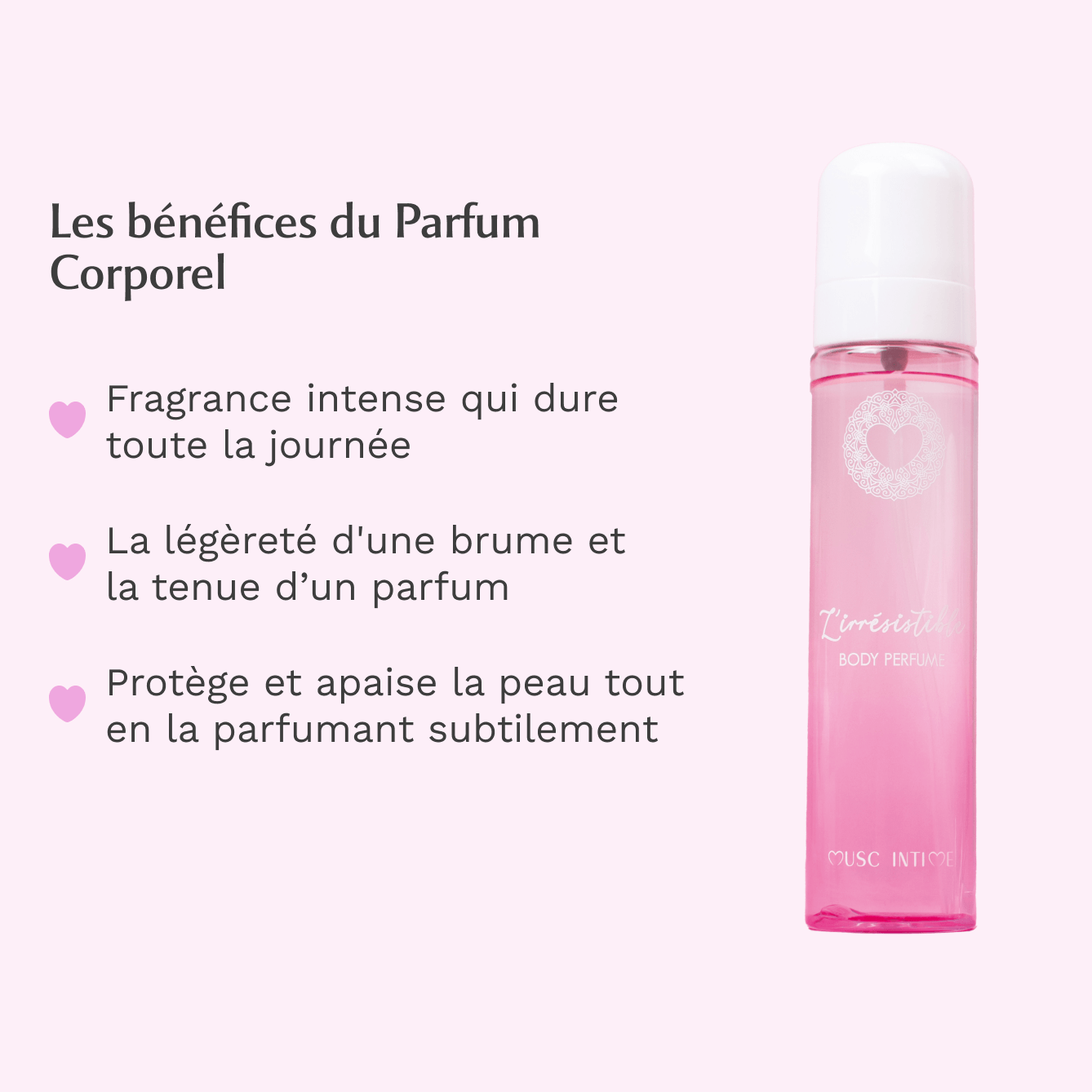 Parfum Corps  + Parfum Cheveux Musc Blanc