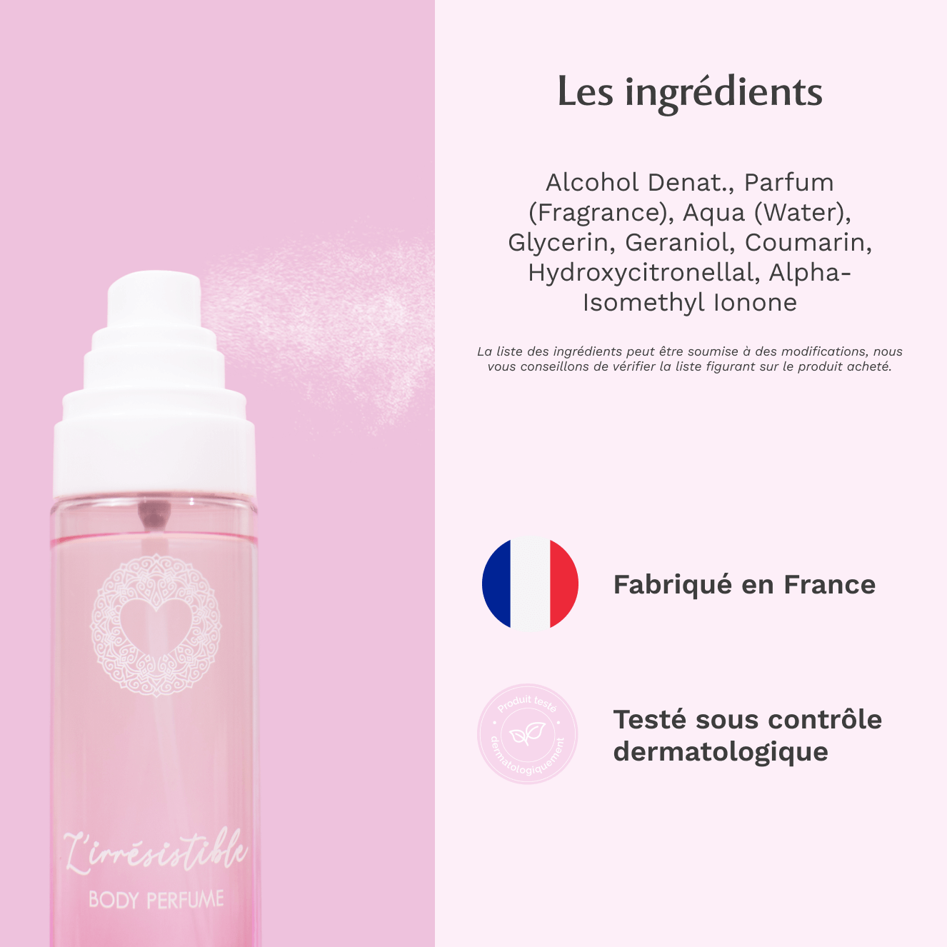 Parfum Corps au Musc Blanc - L'irrésistible