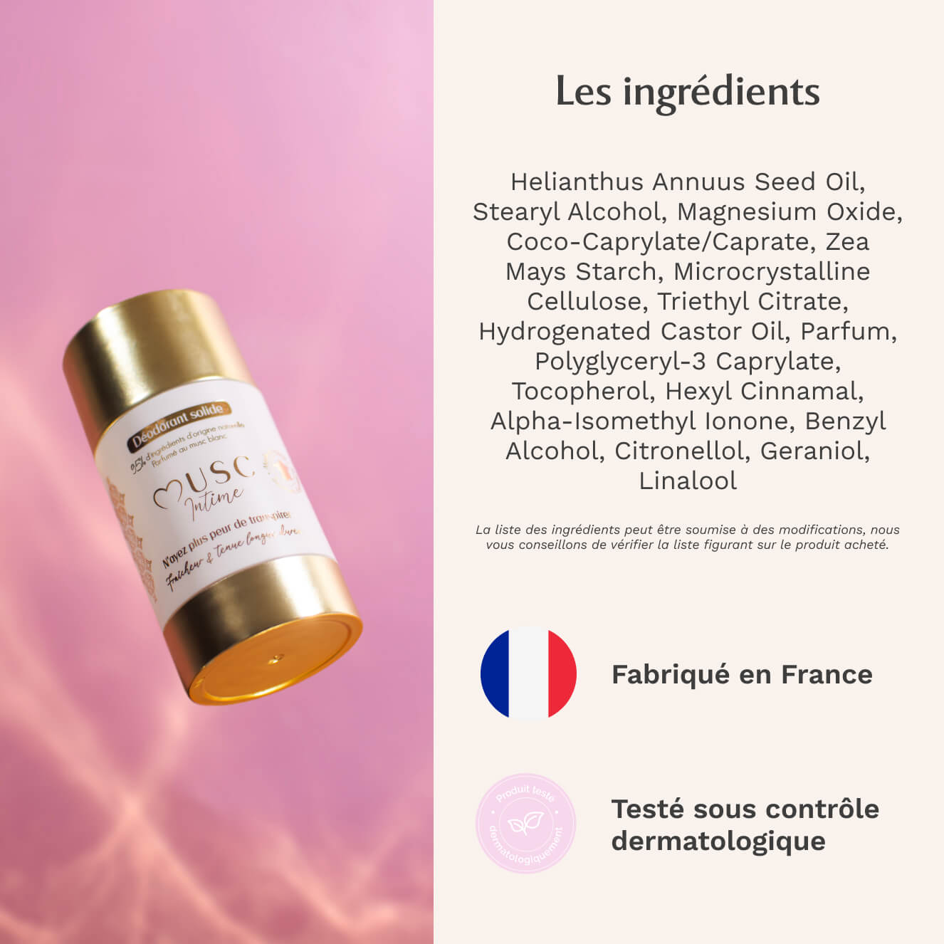Déodorant Naturel au Monoï - La Rayonnante