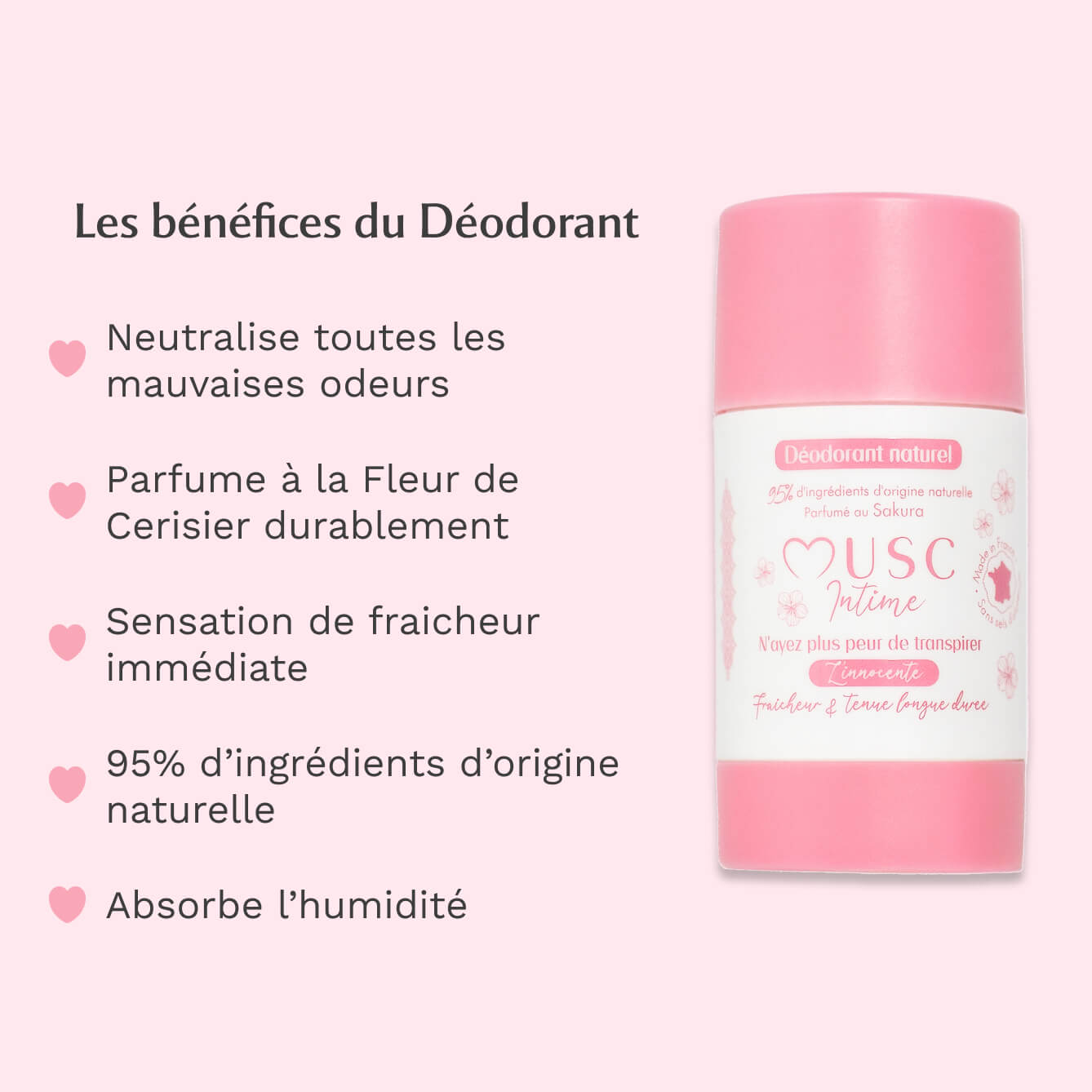Déodorant Naturel au Sakura - L'Innocente