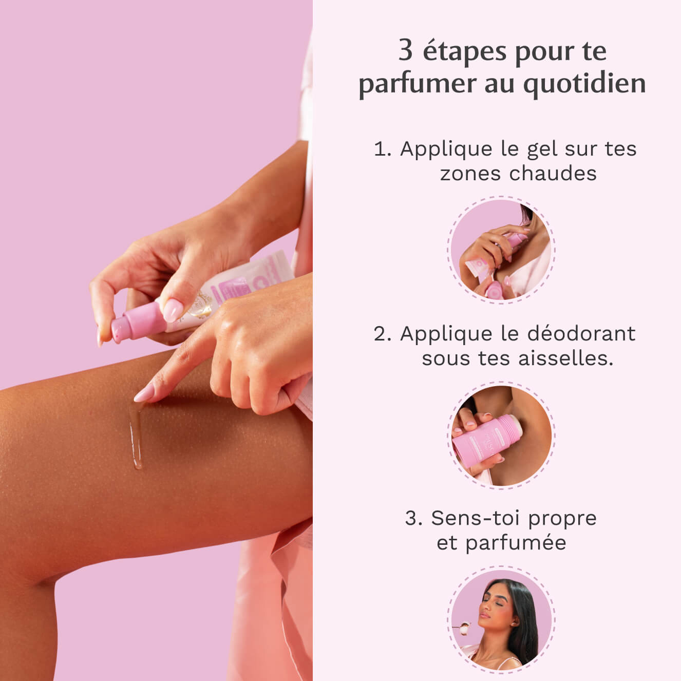 Gel Parfumant + Déodorant Rose Mystik