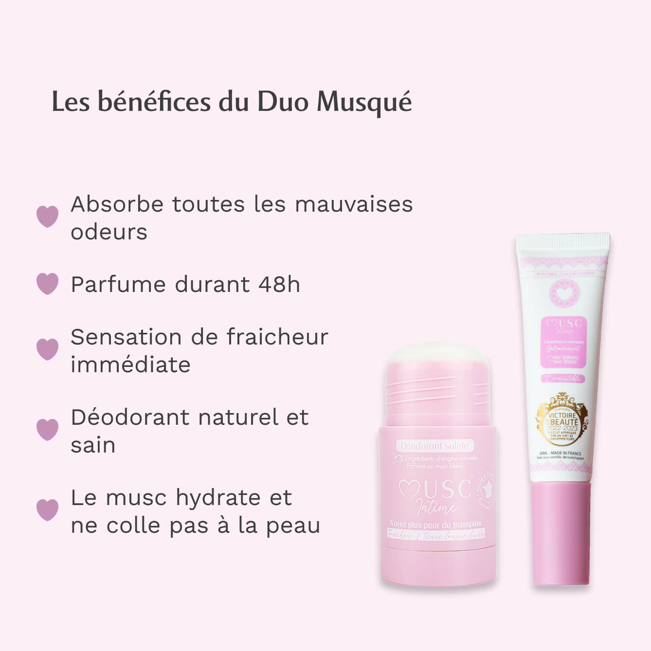 Gel Parfumant + Déodorant Rose Mystik