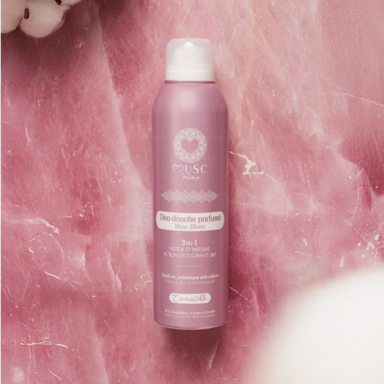 Déo douche parfumé Musc Blanc - L'Irrésistible