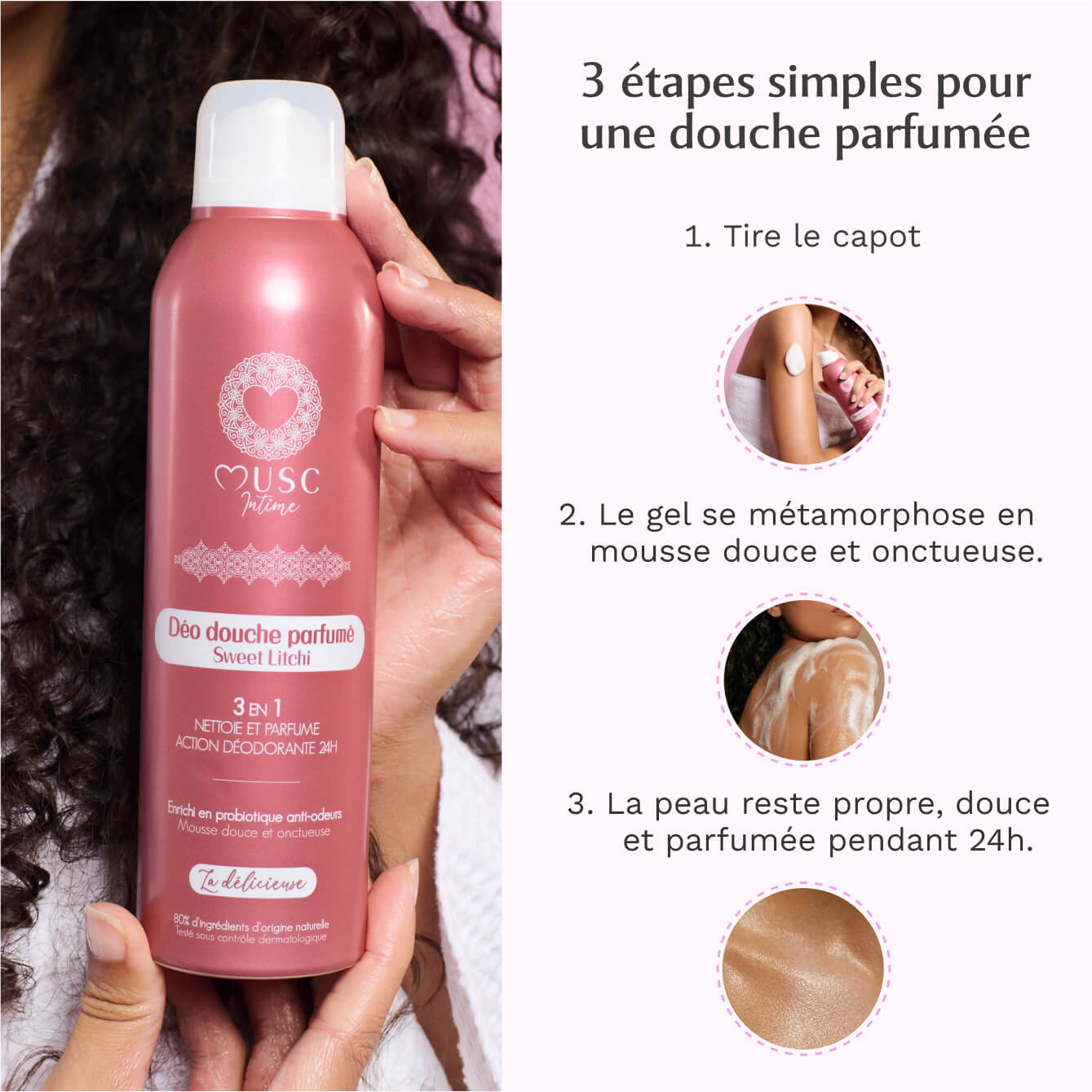 Déo douche parfumé Sweet Litchi - La Délicieuse