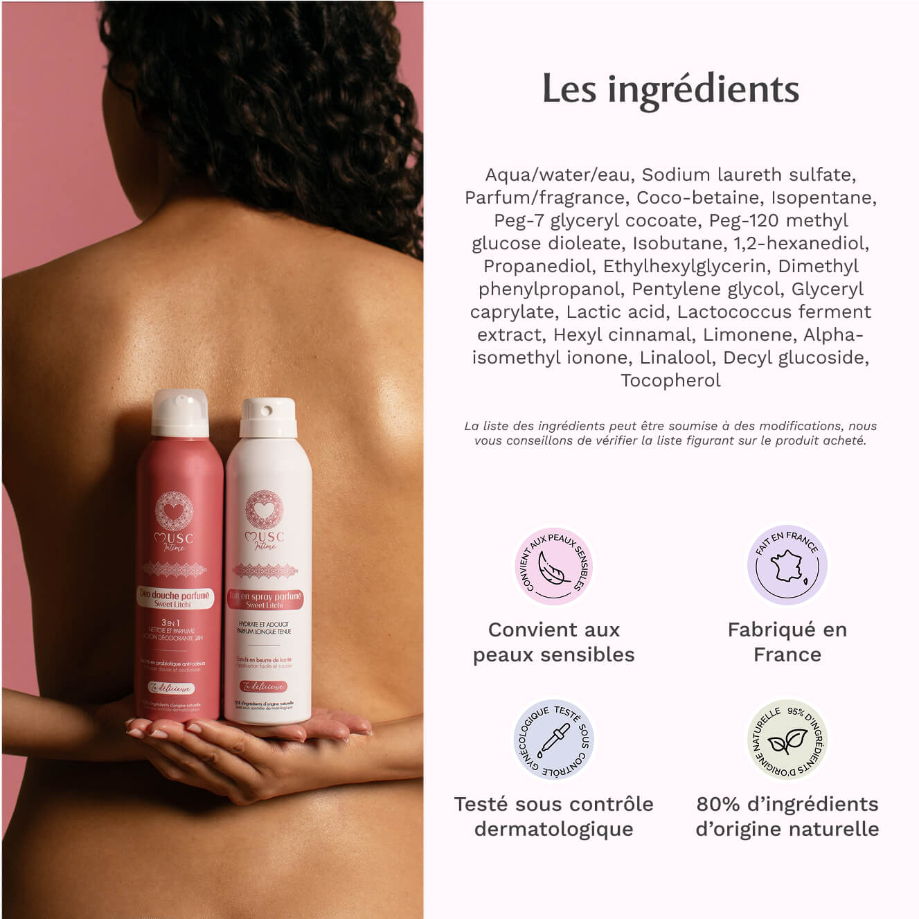 Déo douche parfumé Sweet Litchi - La Délicieuse