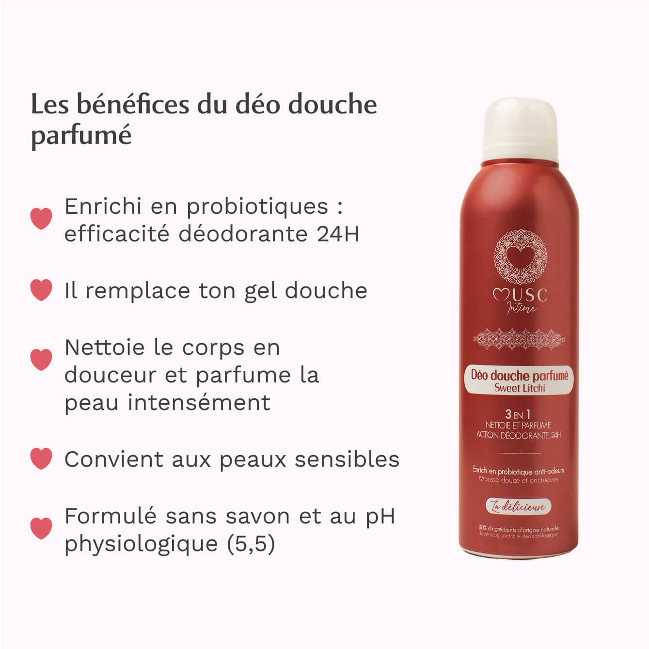Déo douche parfumé Sweet Litchi - La Délicieuse