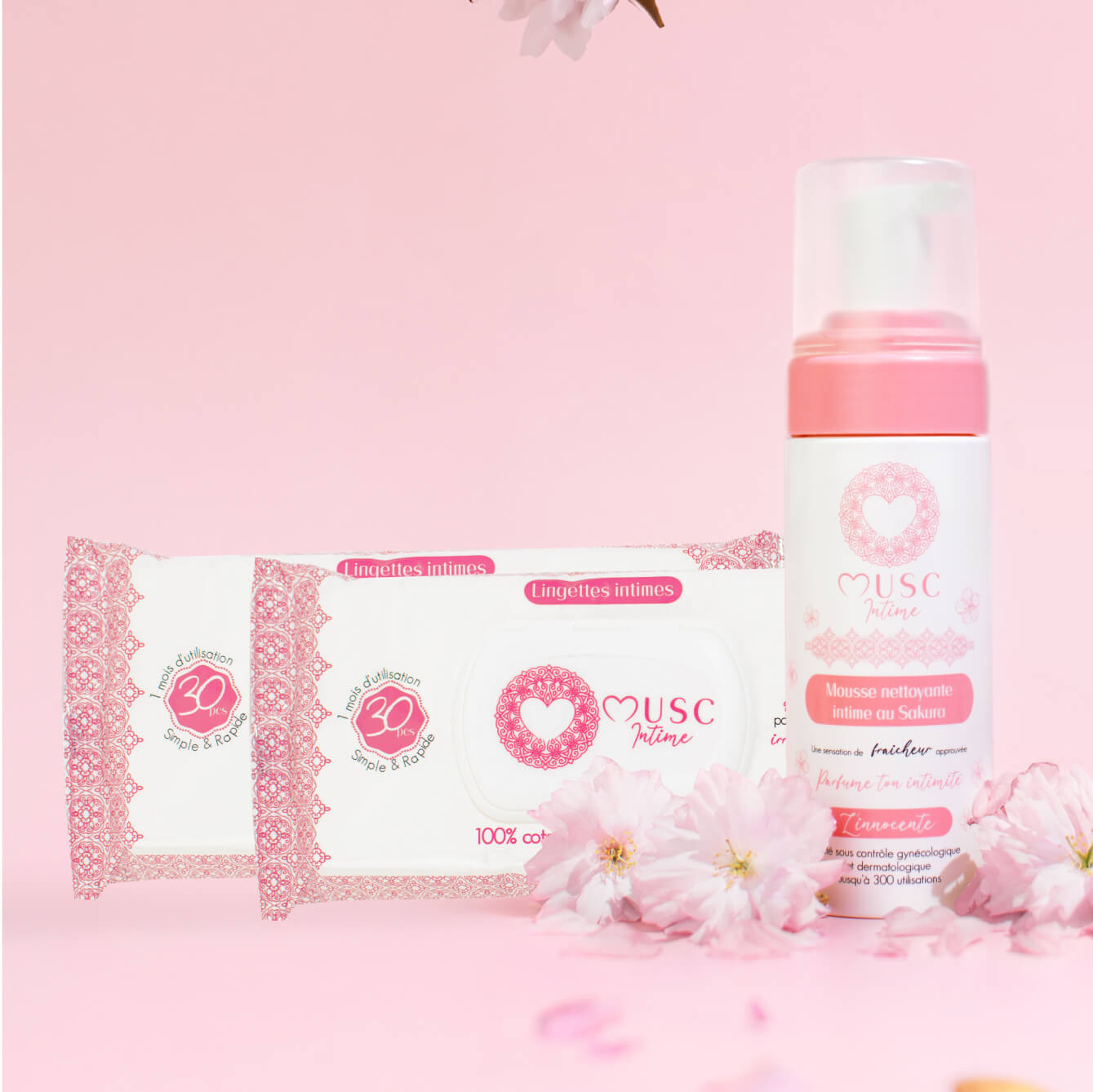 Mousse Nettoyante + 2 Lingettes Sakura