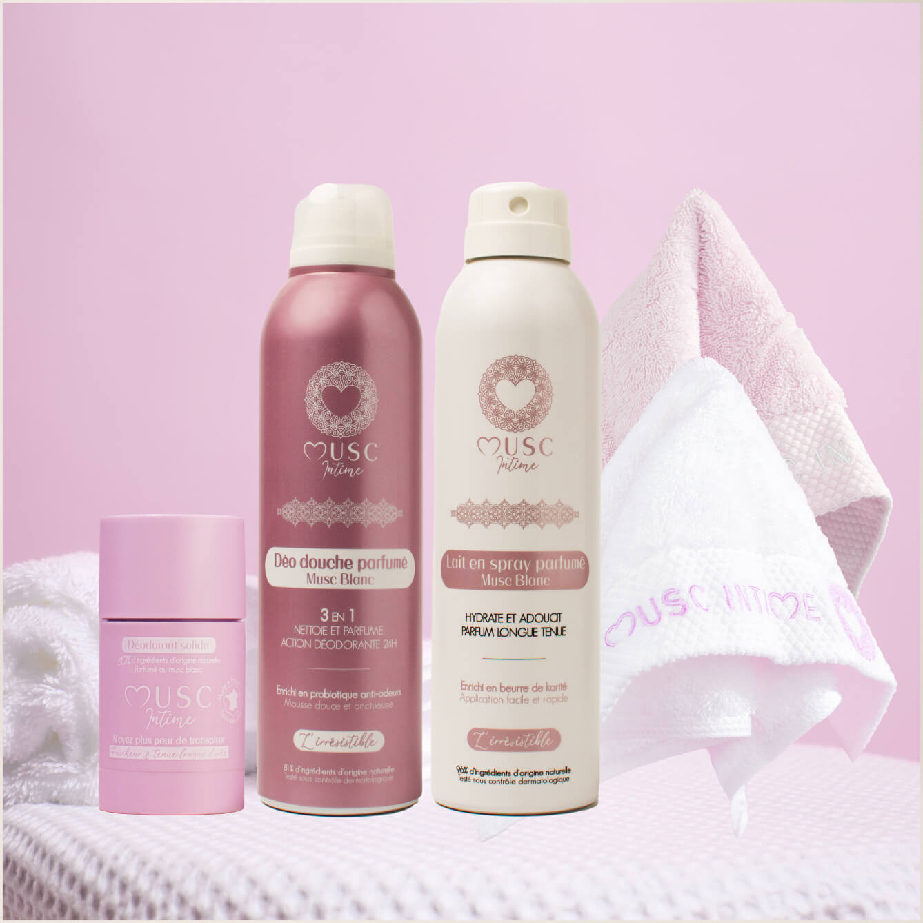 La routine fraîcheur de L’Irrésistible au Musc Blanc