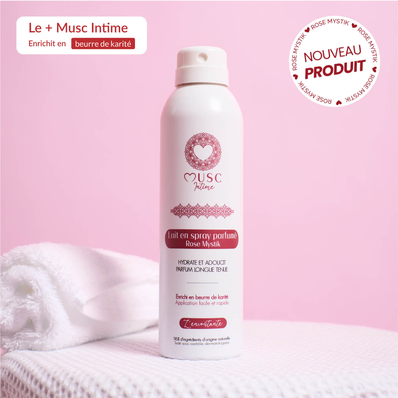 Lait en spray parfumé Rose Mystik - L’Envoutante
