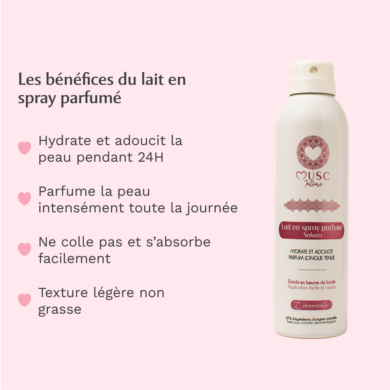 Lait en spray parfumé Sakura - L’Innocente