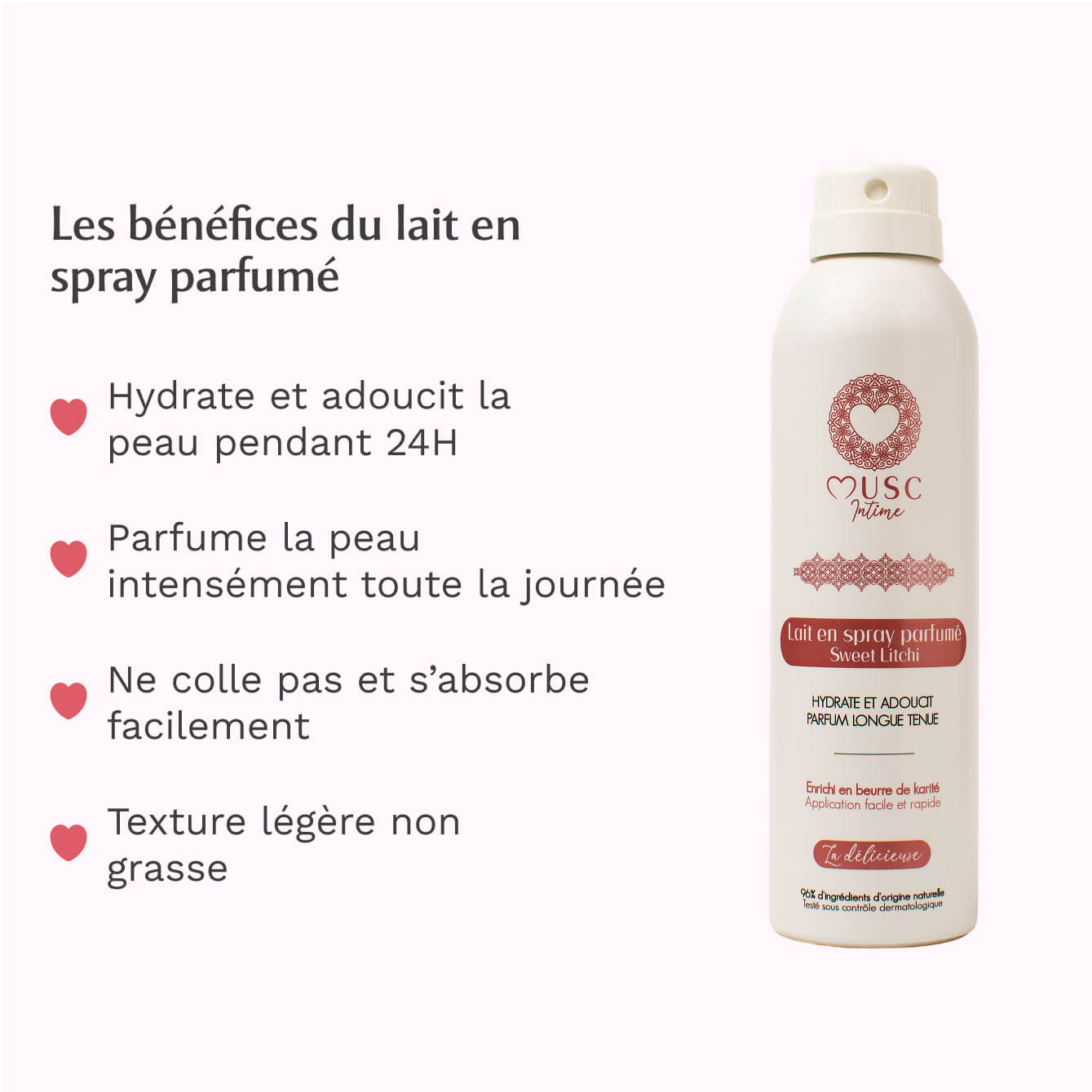 Lait en spray parfumé Sweet Litchi - La Délicieuse