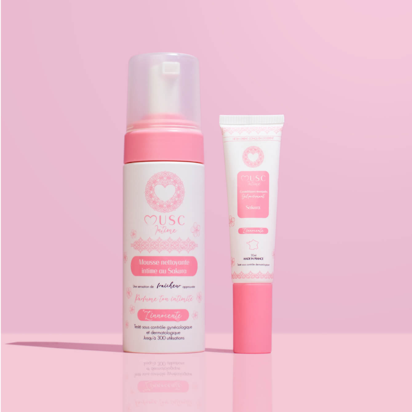 Gel Parfumant + Mousse Nettoyante Sakura