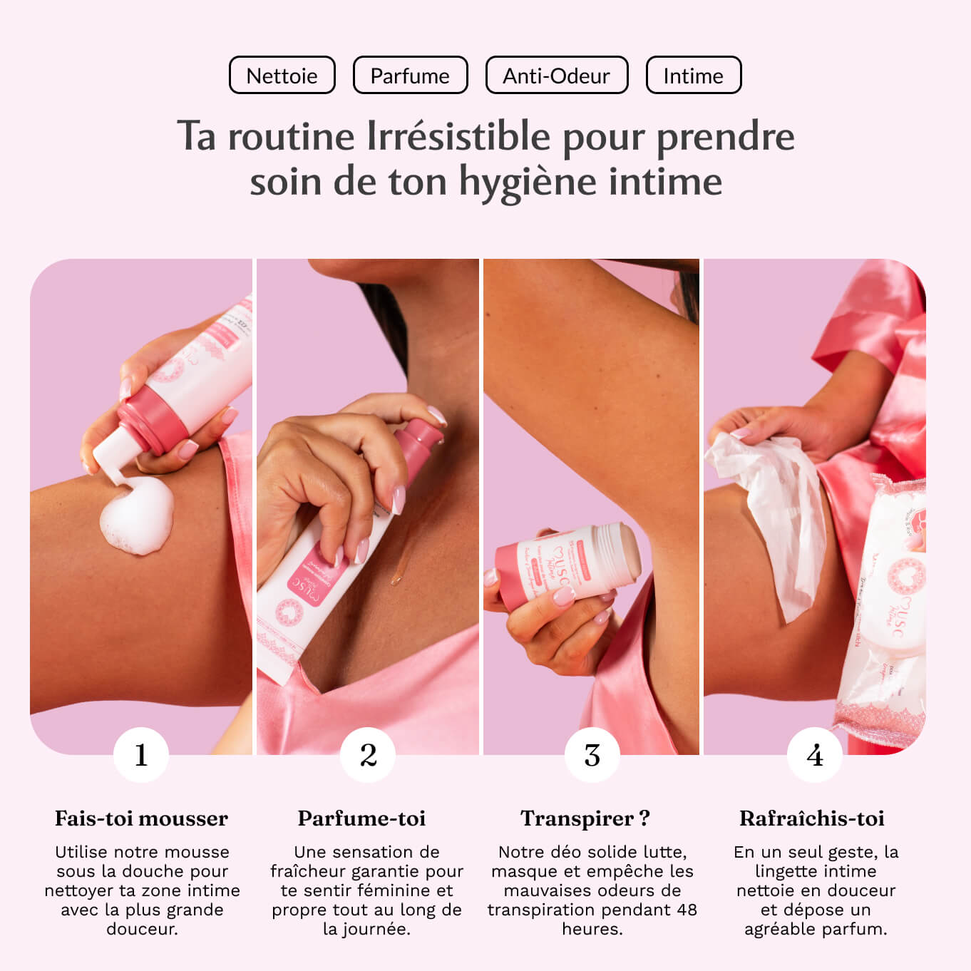 Mousse nettoyante intime au Sweet Litchi - La Délicieuse (150ml)