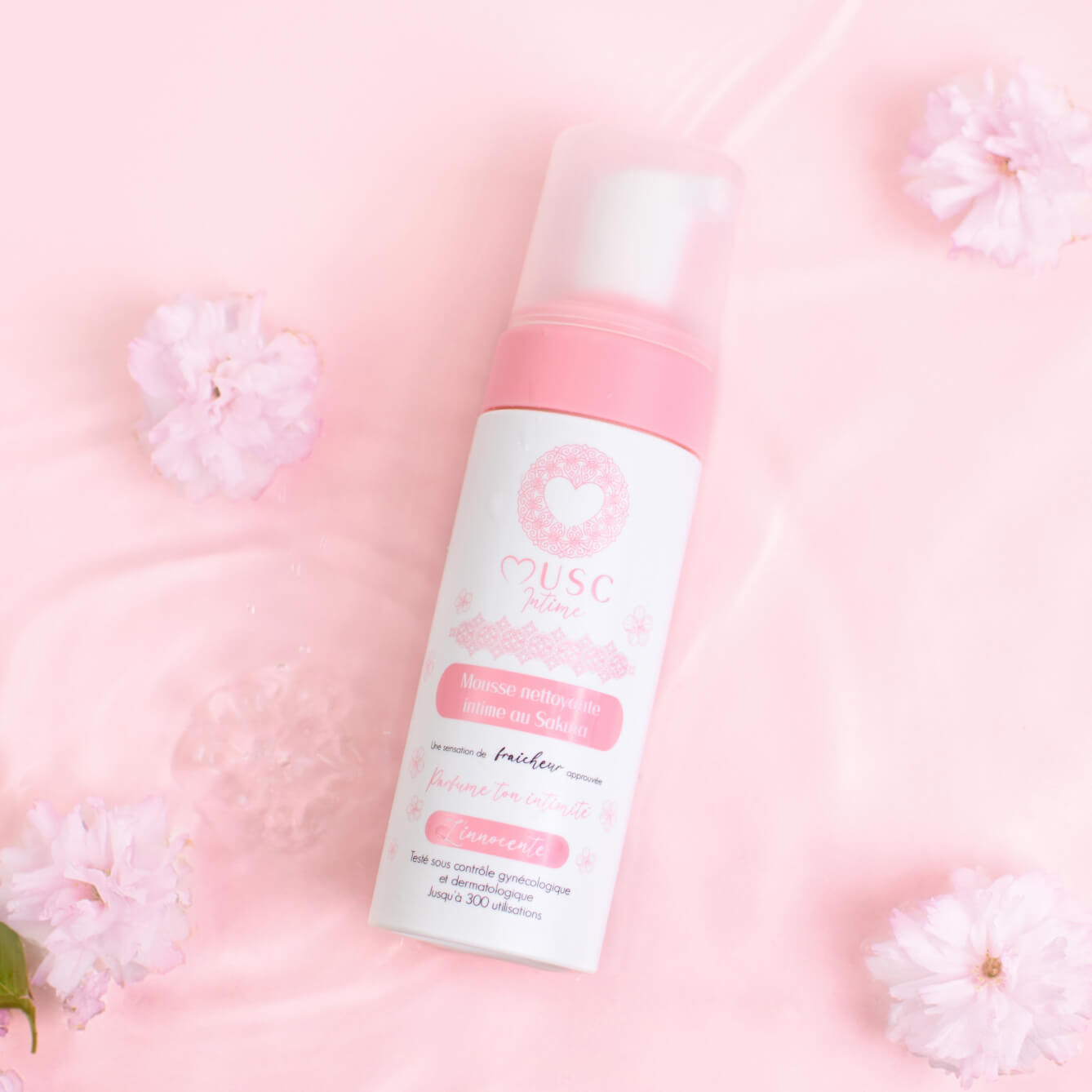 Mousse nettoyante intime au Sakura - L’Innocente (150ml)