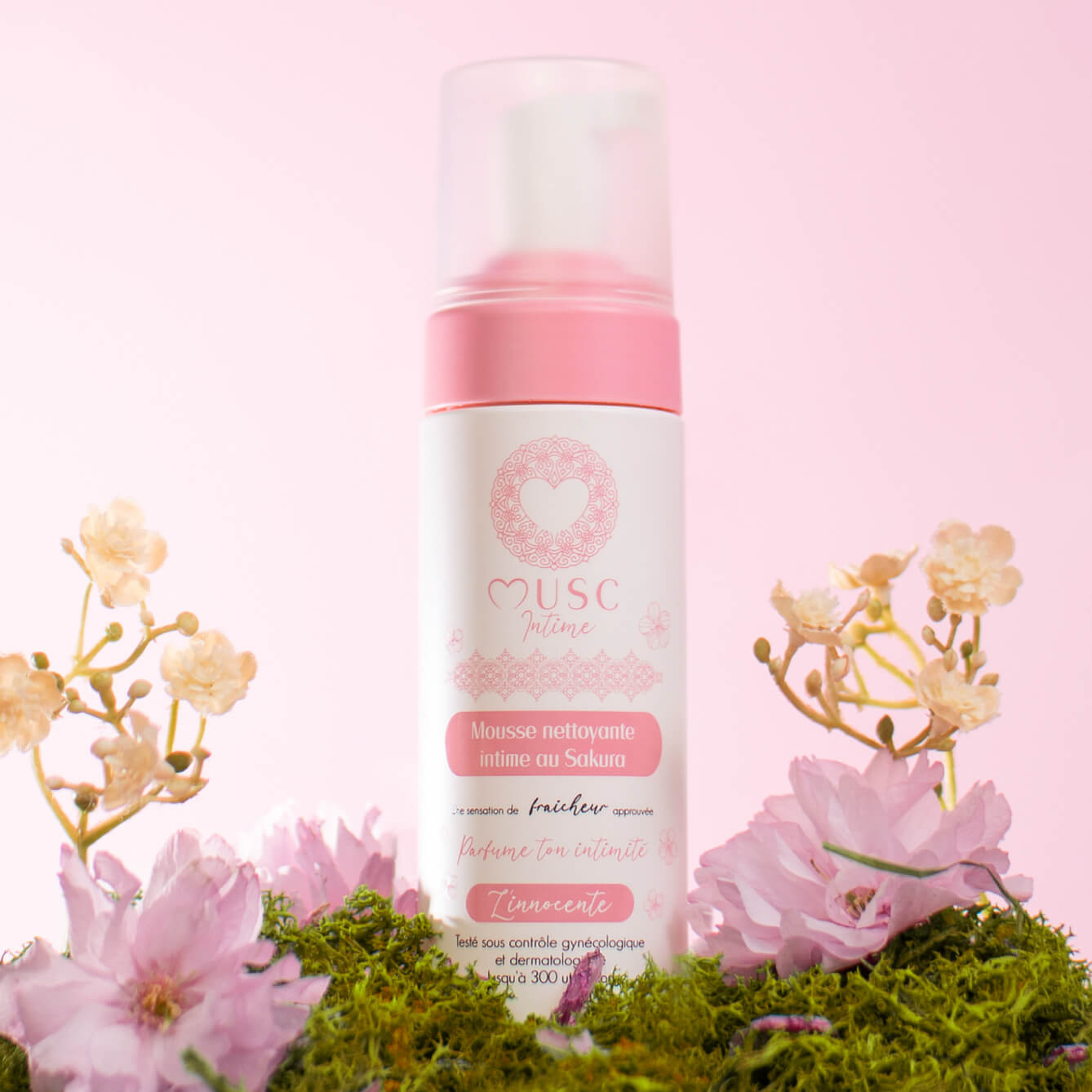 Mousse nettoyante intime au Sakura - L’Innocente (150ml)