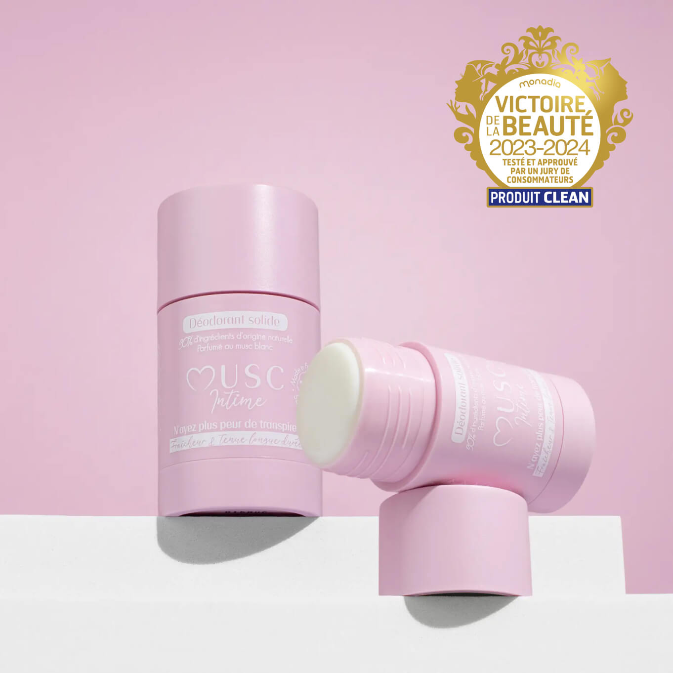 Lot de 2 Déodorants au Musc Blanc