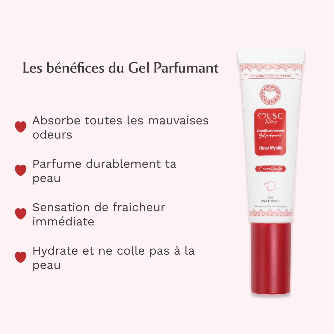 Gel Parfumant L'Envoûtante à la Rose Mystik (30ml)