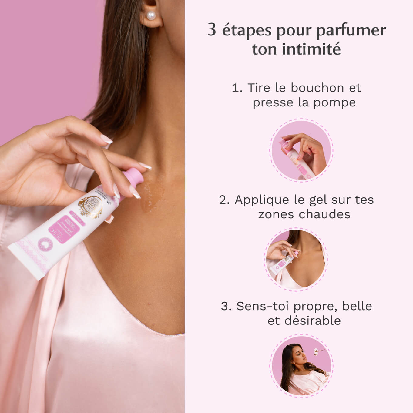 Gel parfumant l'irrésistible au Musc Blanc (30ml)