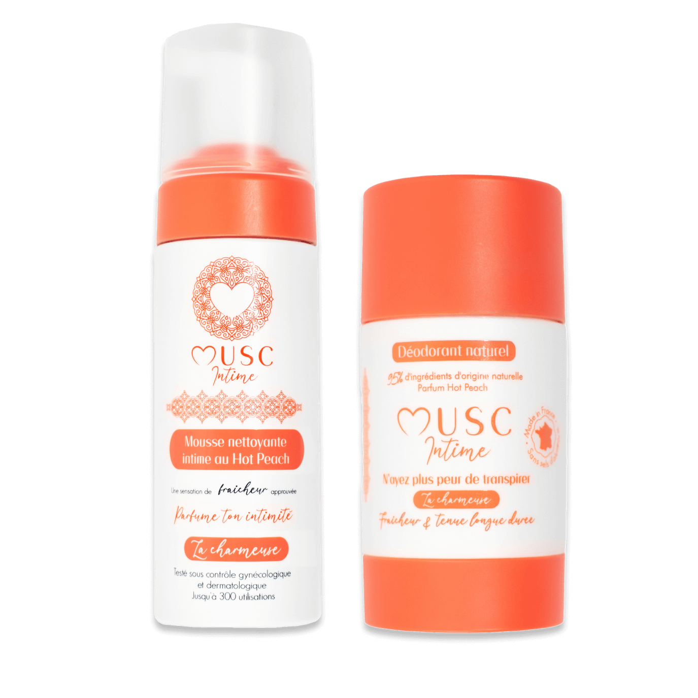 Mousse nettoyante intime à la Hot Peach - La Charmeuse (150ml)