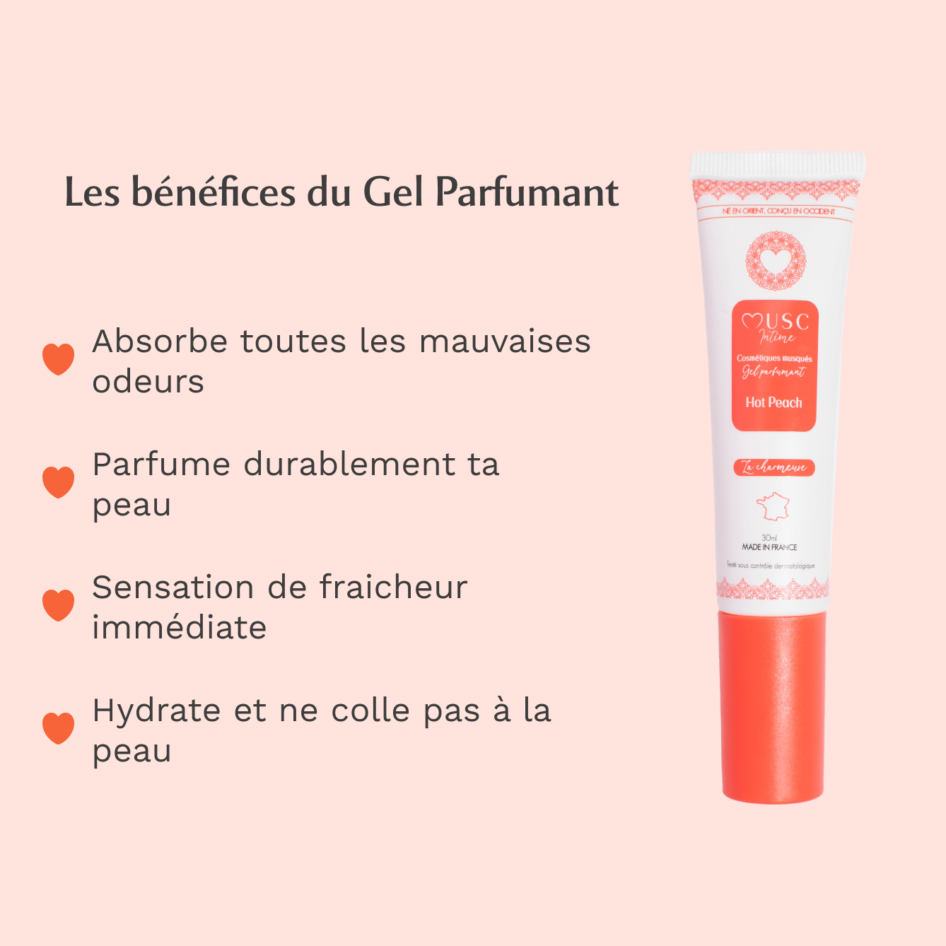 Gel Parfumant - La charmeuse à la Hot Peach (30ml)