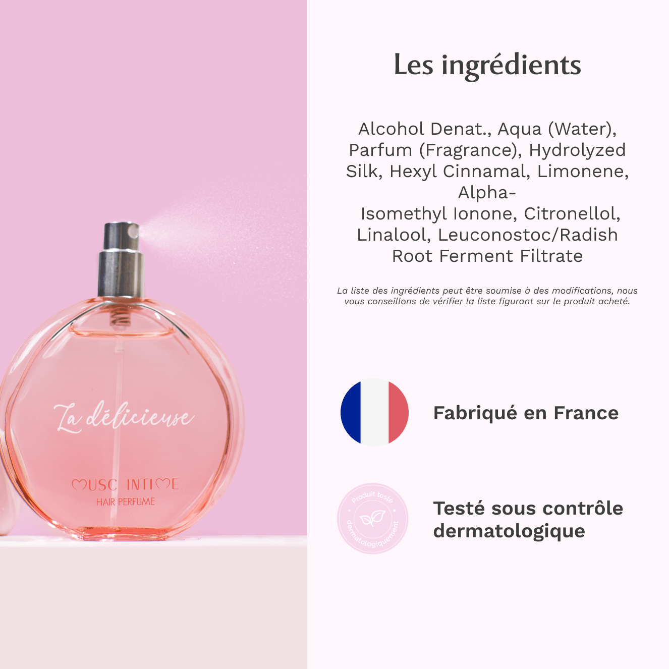 Parfum cheveux au Sweet Litchi - La délicieuse