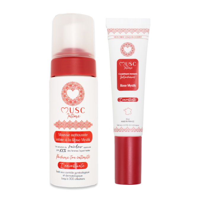Mousse nettoyante intime à la Rose Mystik - L'Envoûtante (150ml)